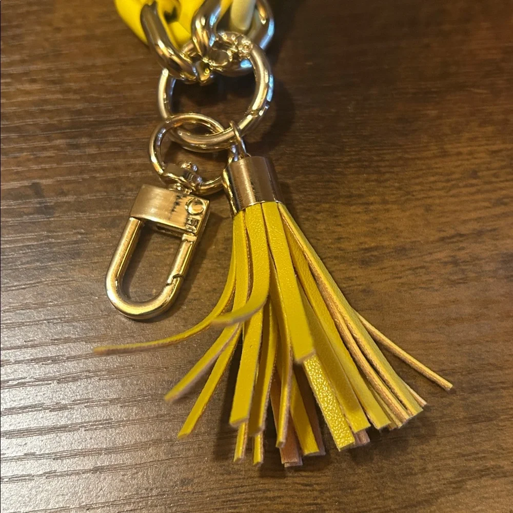 Yellow Chain Tassel Keychain NEW Boutique brand